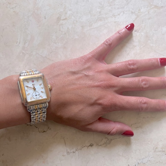 COPY - Deco 18K Yellow Gold & Diamond Chronograph Watch - Picture 1 of 5